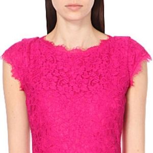 Hot pink Diane von furstenburg minidress